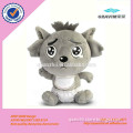Hot sale plush little grey wolf for baby game and baby sleeping